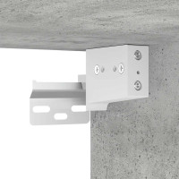 Produktbild för Garderob betonggrå 100x32,5x35 cm konstruerat trä