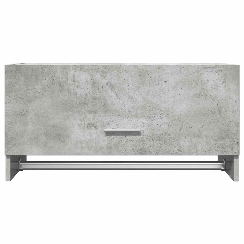 Produktbild för Garderob betonggrå 70x32,5x35 cm konstruerat trä