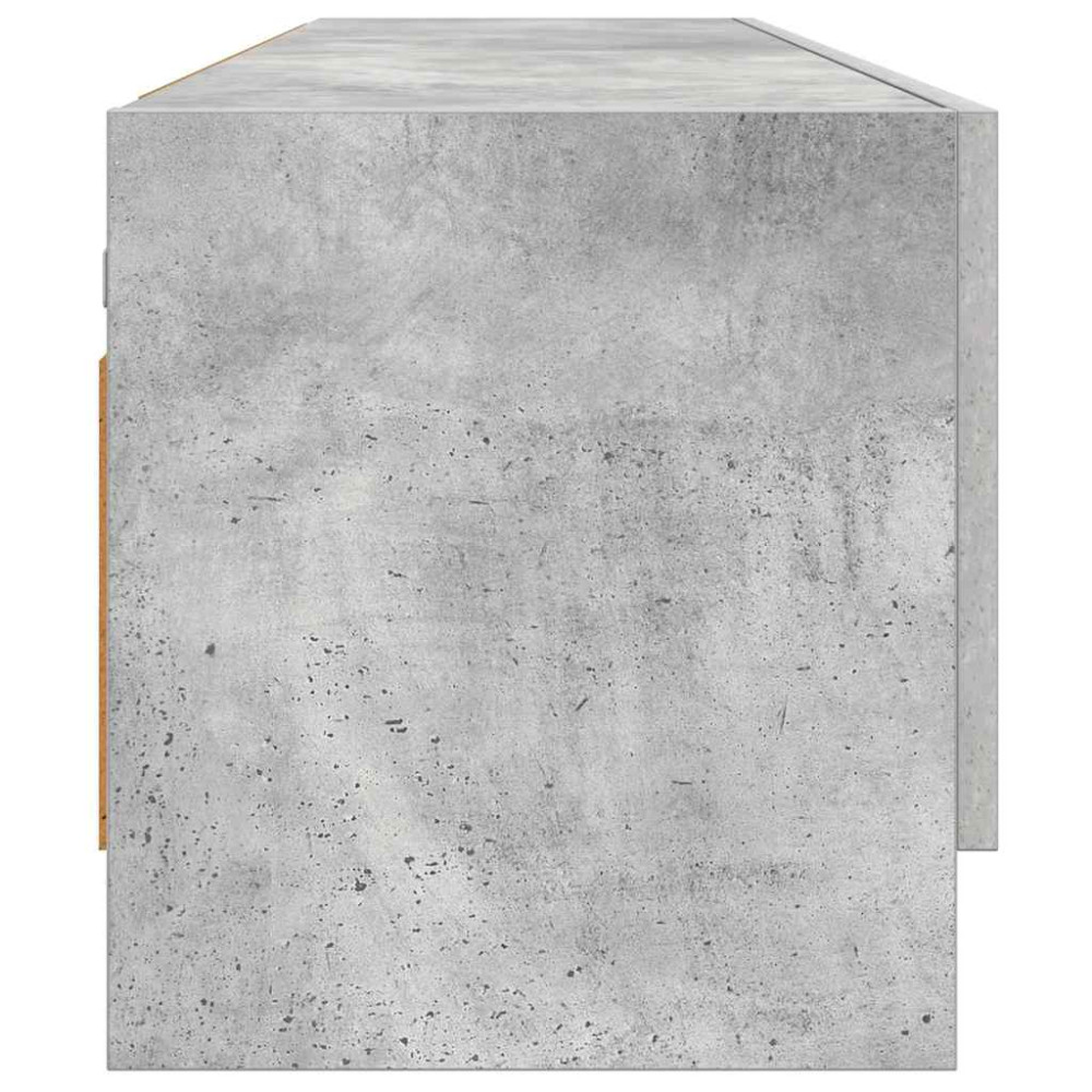 Produktbild för Garderob betonggrå 70x32,5x35 cm konstruerat trä