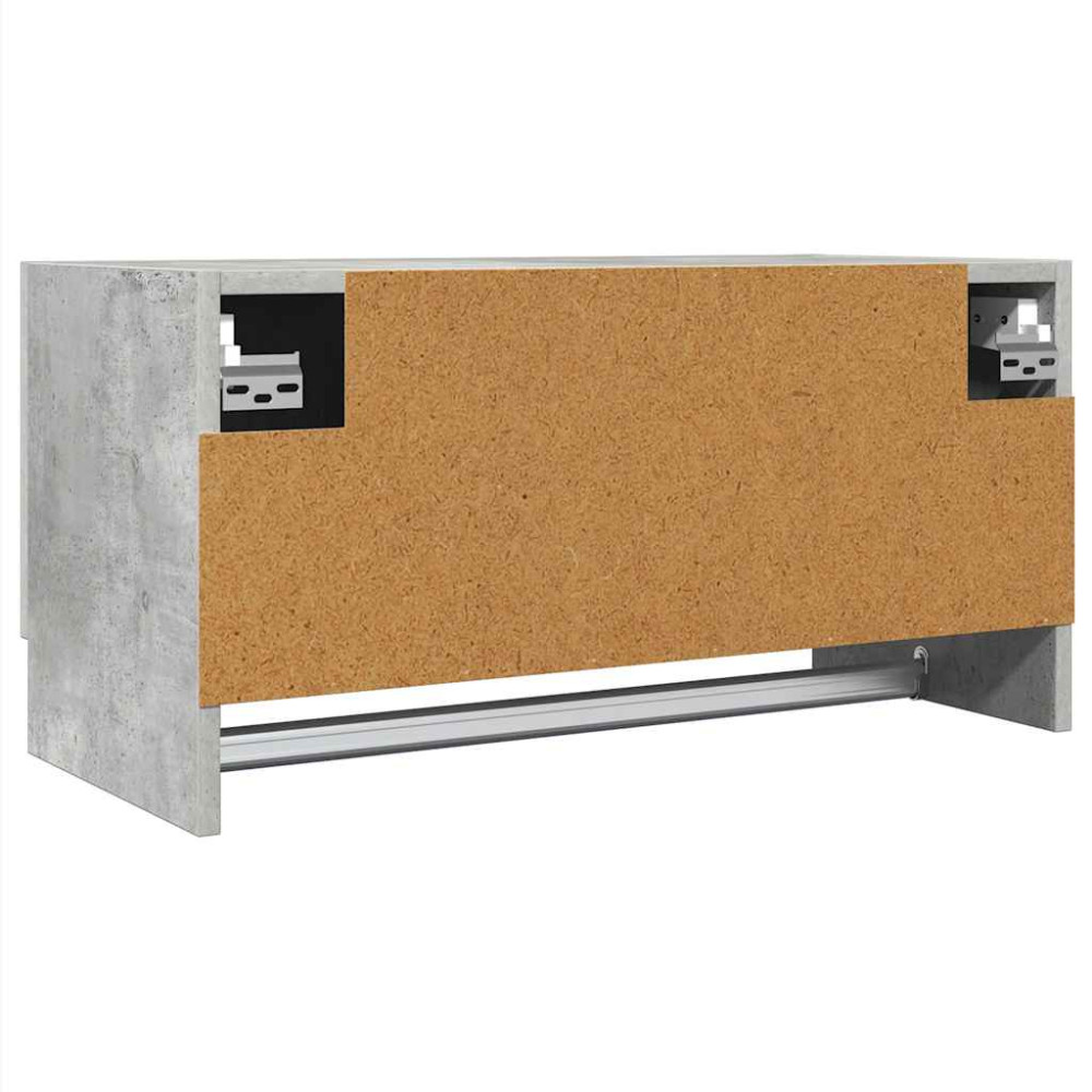 Produktbild för Garderob betonggrå 70x32,5x35 cm konstruerat trä