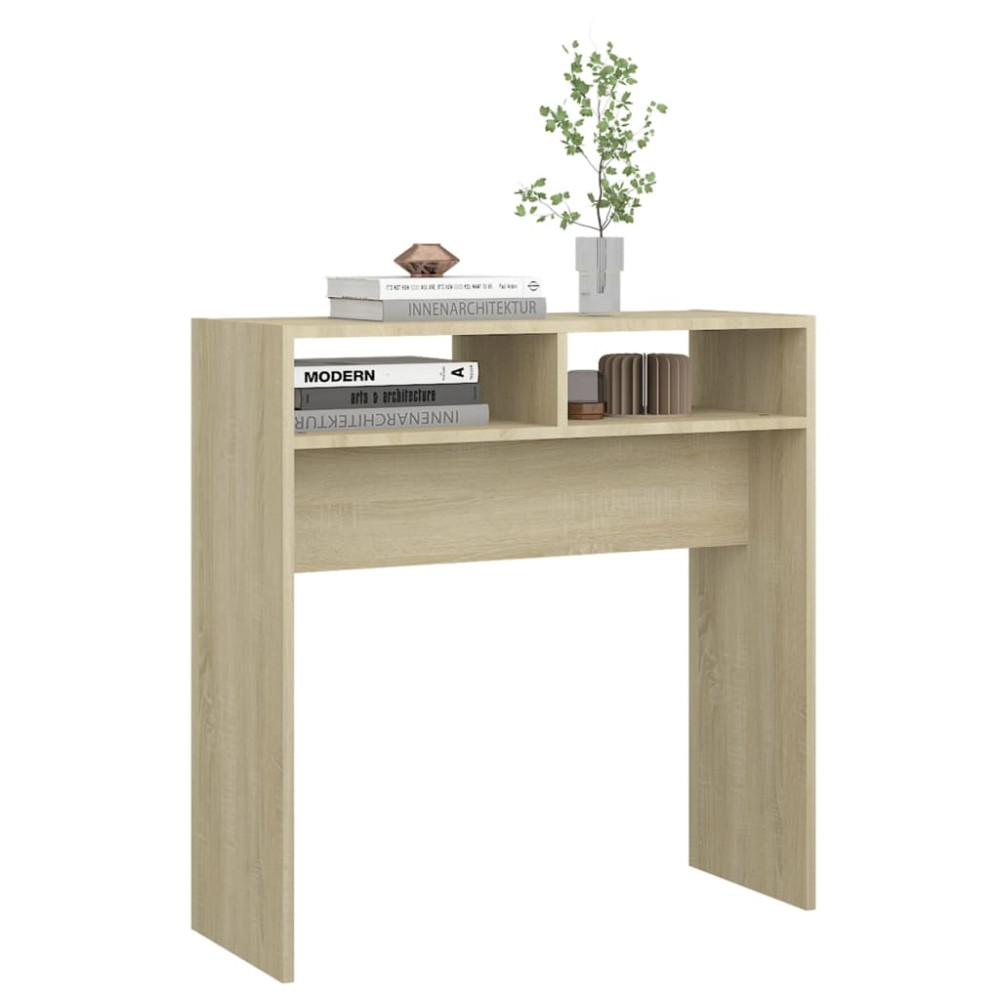 Produktbild för Avlastningsbord sonoma ek 78x30x80 cm konstruerat trä