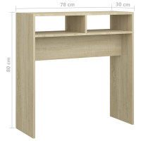 Produktbild för Avlastningsbord sonoma ek 78x30x80 cm konstruerat trä