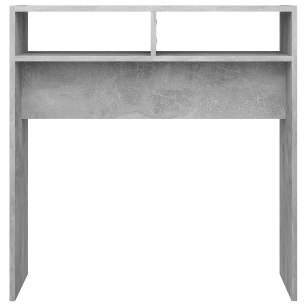 Produktbild för Konsolbord betonggrå 78x30x80 cm konstruerat trä