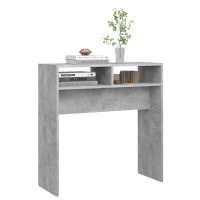 Produktbild för Konsolbord betonggrå 78x30x80 cm konstruerat trä