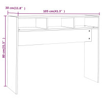Produktbild för Avlastningsbord sonoma ek 105x30x80 cm konstruerat trä
