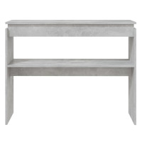 Produktbild för Konsolbord betonggrå 102x30x80 cm konstruerat trä