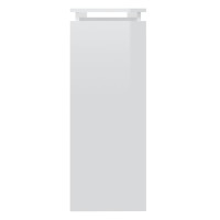 Produktbild för Konsolbord vit högglans 102x30x80 cm konstruerat trä