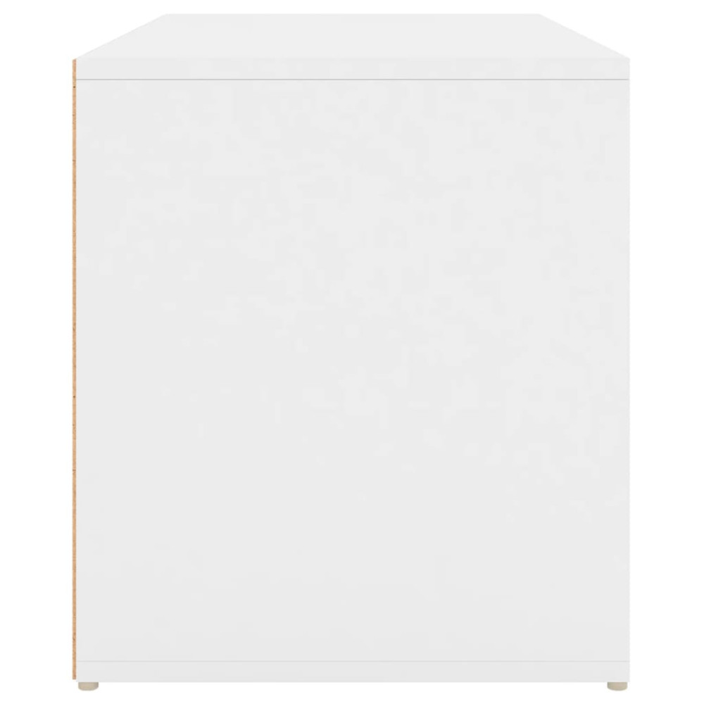 Produktbild för Hallbänk 80x40x45 cm vit konstruerat trä
