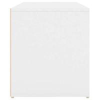 Produktbild för Hallbänk 80x40x45 cm vit konstruerat trä