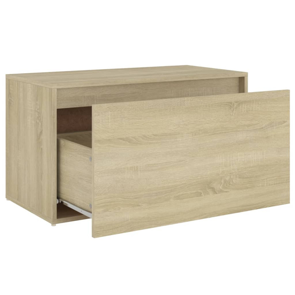 Produktbild för Hallbänk 80x40x45 cm sonoma-ek konstruerat trä