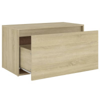Produktbild för Hallbänk 80x40x45 cm sonoma-ek konstruerat trä
