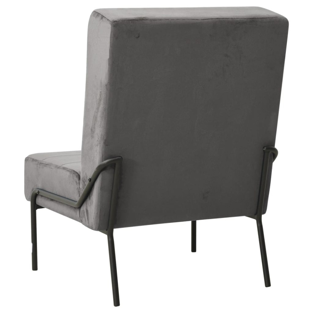 Produktbild för Avkopplingsstol 65x79x87 cm mörkgrå sammet