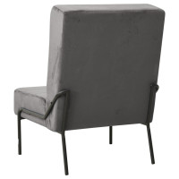 Produktbild för Avkopplingsstol 65x79x87 cm mörkgrå sammet