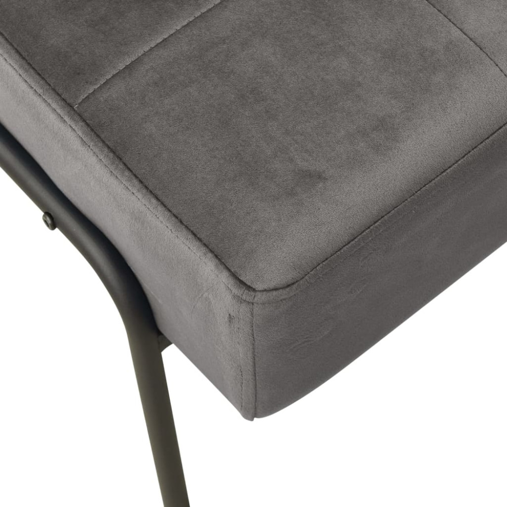 Produktbild för Avkopplingsstol 65x79x87 cm mörkgrå sammet