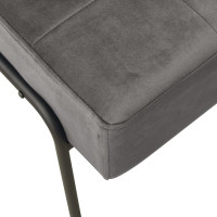 Produktbild för Avkopplingsstol 65x79x87 cm mörkgrå sammet
