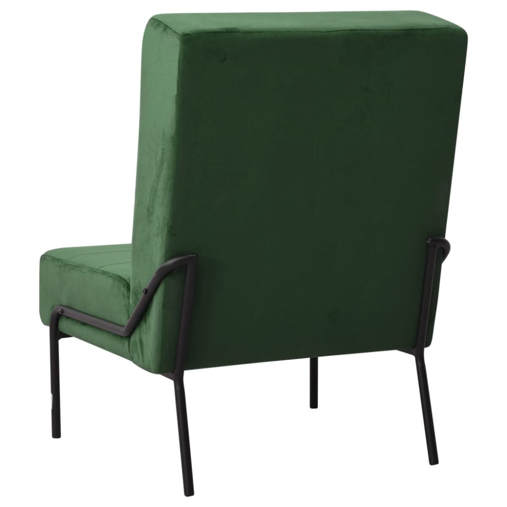 Produktbild för Avkopplingsstol 65x79x87 cm mörkgrön sammet
