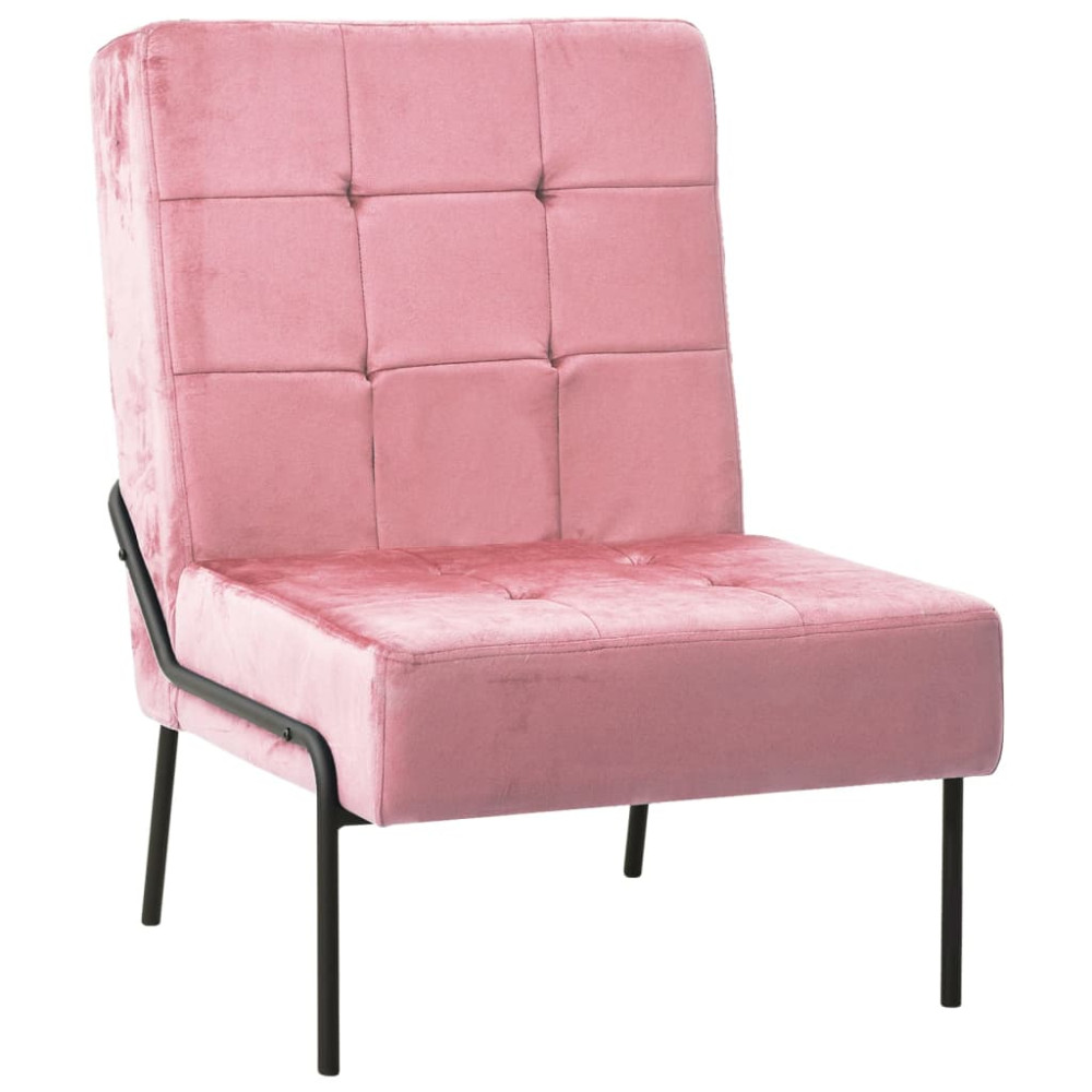 Produktbild för Avkopplingsstol 65x79x87 cm rosa sammet