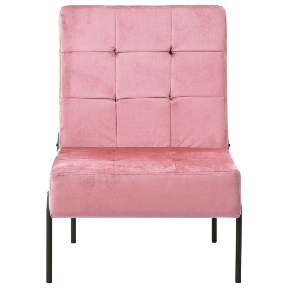 Produktbild för Avkopplingsstol 65x79x87 cm rosa sammet