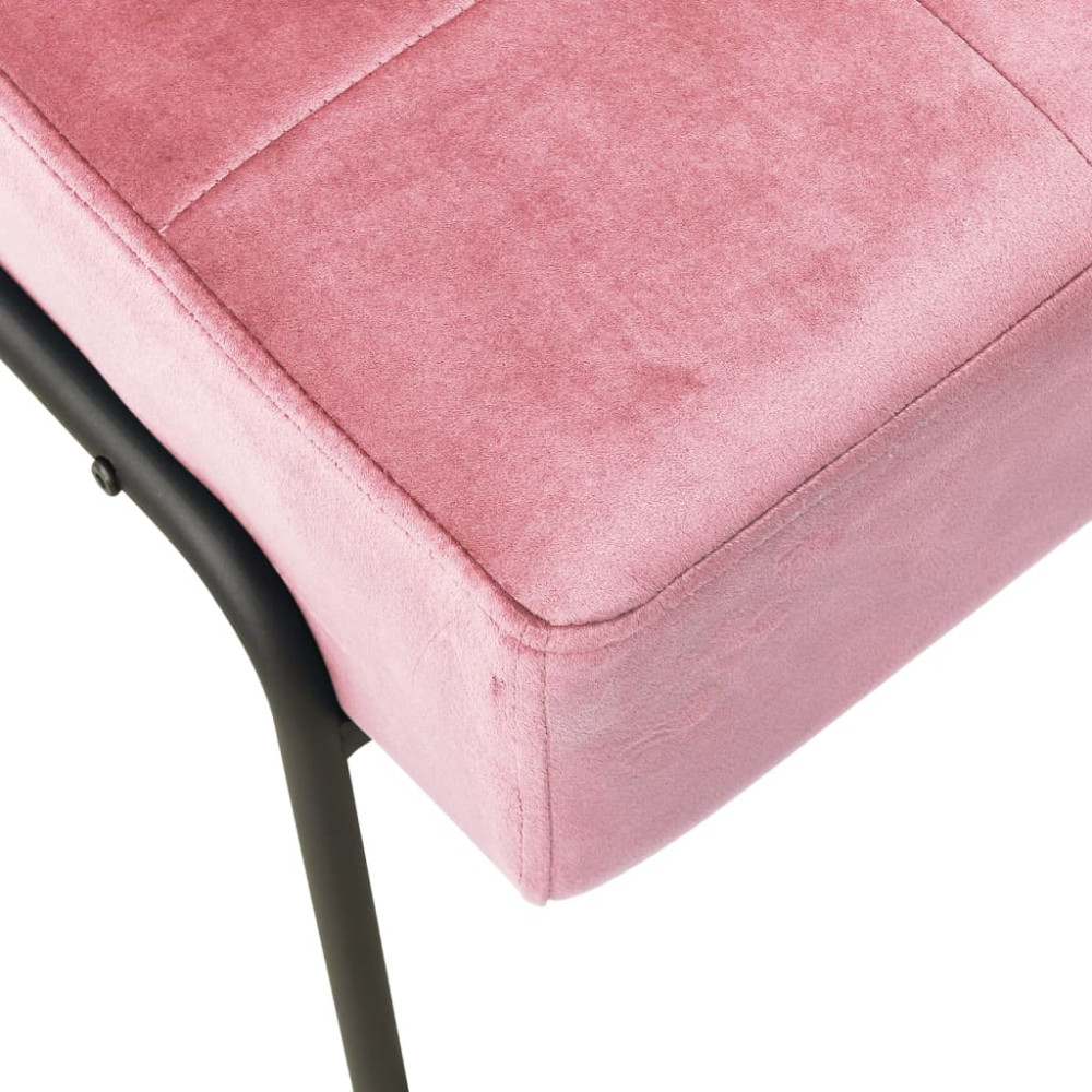 Produktbild för Avkopplingsstol 65x79x87 cm rosa sammet