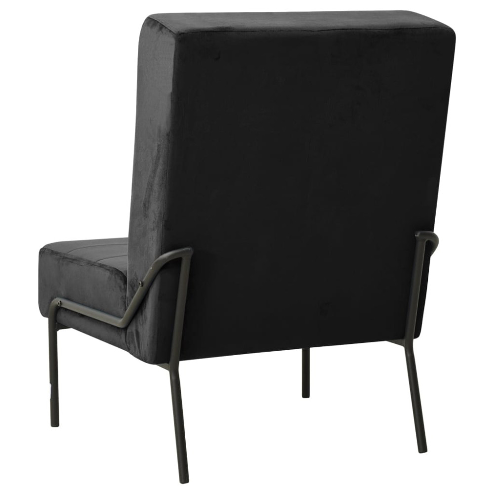 Produktbild för Avkopplingsstol 65x79x87 cm svart sammet