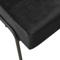 Produktbild för Avkopplingsstol 65x79x87 cm svart sammet