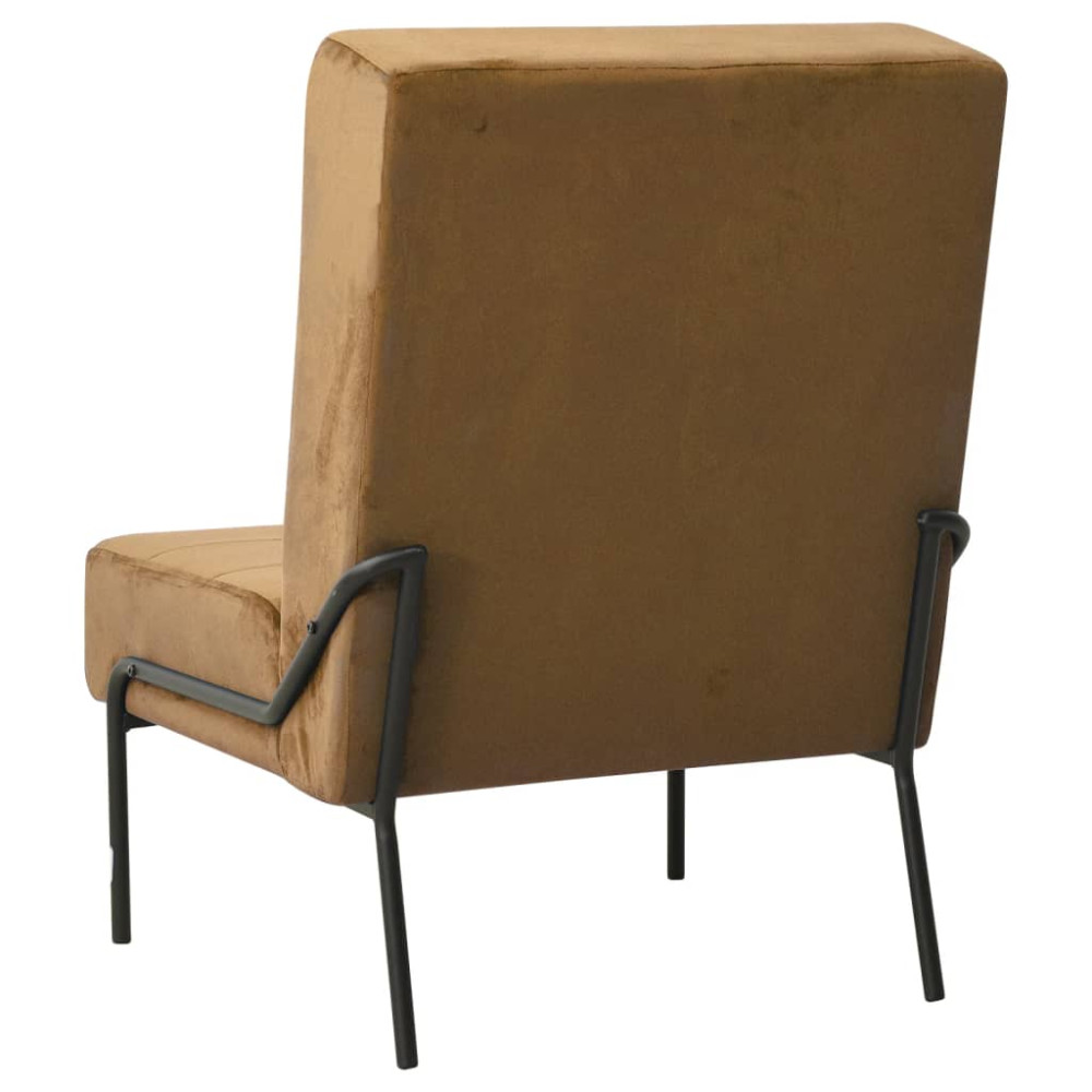 Produktbild för Avkopplingsstol 65x79x87 cm brun sammet