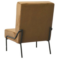 Produktbild för Avkopplingsstol 65x79x87 cm brun sammet