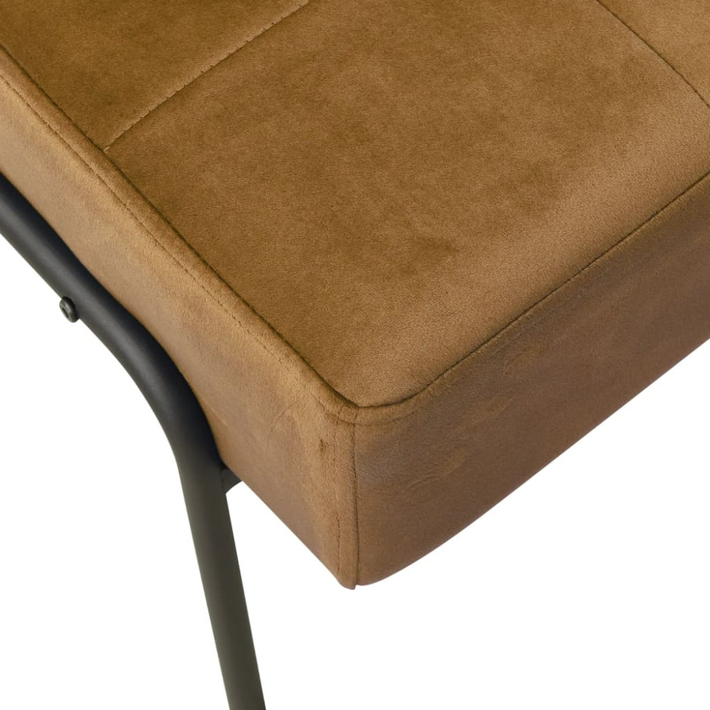 Produktbild för Avkopplingsstol 65x79x87 cm brun sammet