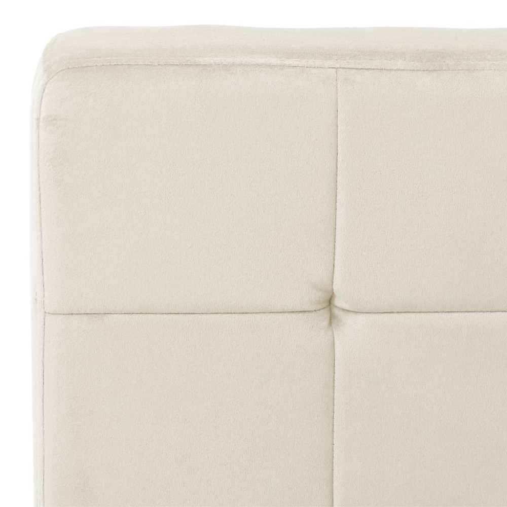 Produktbild för Avkopplingsstol 65x79x87 cm gräddvit sammet