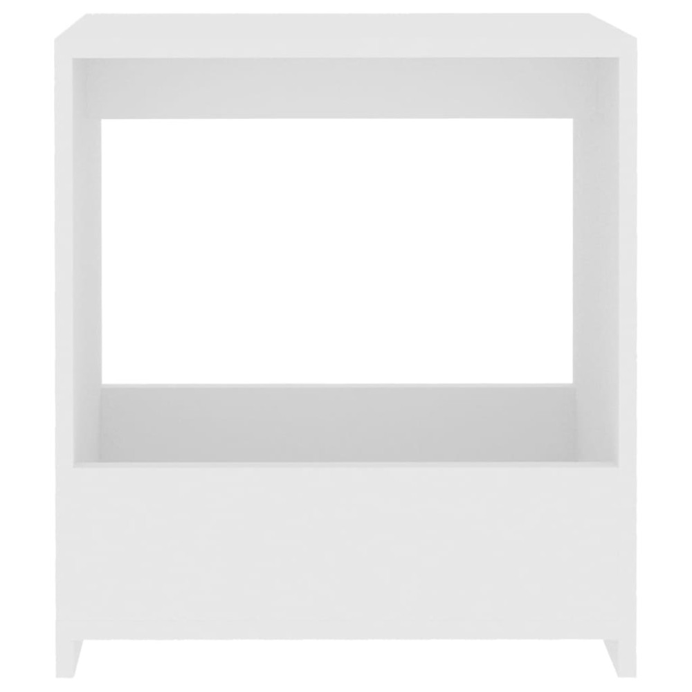 Produktbild för Sidobord vit 50x26x50 cm konstruerat trä