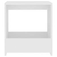 Produktbild för Sidobord vit 50x26x50 cm konstruerat trä