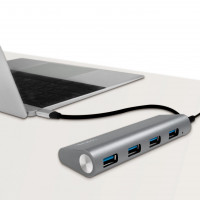 Miniatyr av produktbild för USB-C 4-port USB-hub