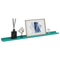 Miniatyr av produktbild för Vägghyllor 2 st blå 100x9x3 cm