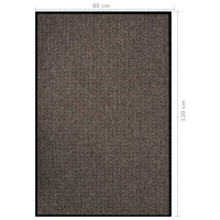 Produktbild för Dörrmatta beige 80x120 cm