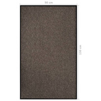 Produktbild för Dörrmatta beige 90x150 cm