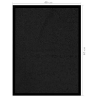 Miniatyr av produktbild för Dörrmatta svart 40x60 cm