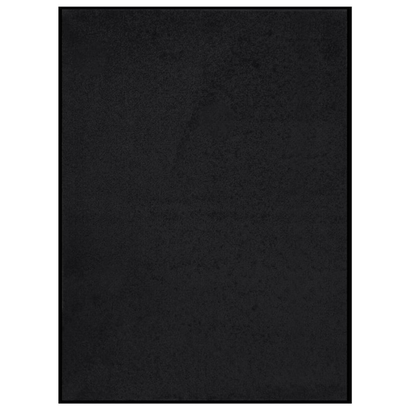 Produktbild för Dörrmatta svart 60x80 cm