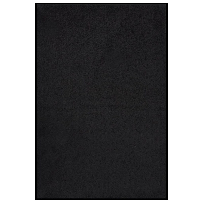 Produktbild för Dörrmatta svart 80x120 cm