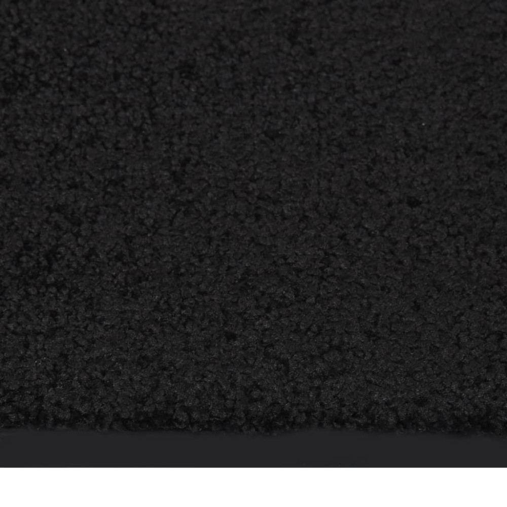 Produktbild för Dörrmatta svart 80x120 cm
