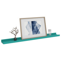 Produktbild för Vägghyllor 4 st blå 80x9x3 cm