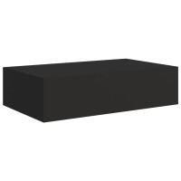 Miniatyr av produktbild för Väggmonterad låda svart 40x23,5x10 cm MDF