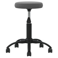 Produktbild för Snurrbar kontorsstol mörkgrå sammet