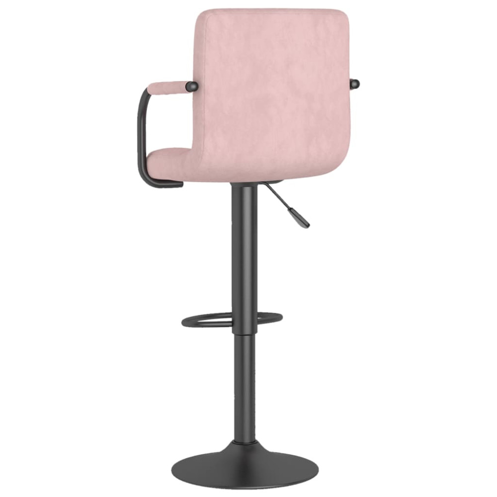 Produktbild för Barstol rosa sammet