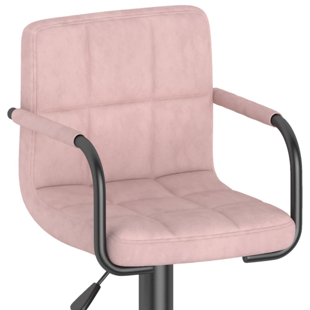Produktbild för Barstol rosa sammet