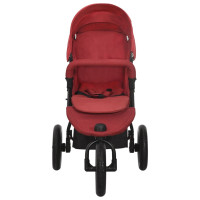 Miniatyr av produktbild för Barnvagn röd stål