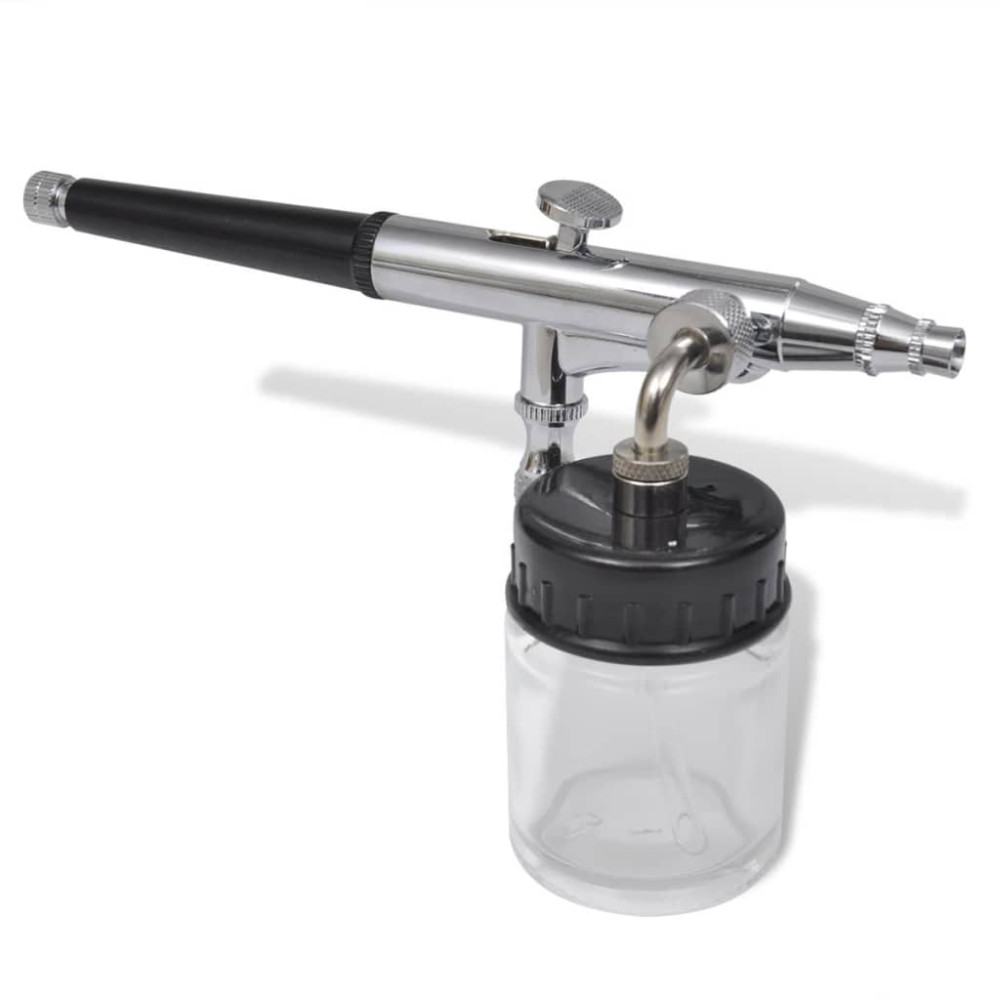 Produktbild för Airbrush Set med glasburk 0,2 / 0,3 / 0,5 mm munstycken