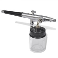 Produktbild för Airbrush Set med glasburk 0,2 / 0,3 / 0,5 mm munstycken