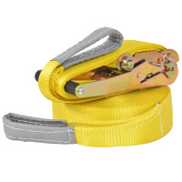 Produktbild för Slackline 15 m x 50 mm 150 kg gul