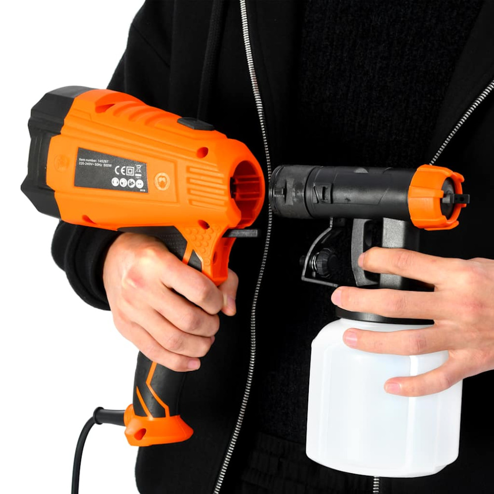 Produktbild för Elektrisk färgsspruta med 3 munstycksstorlekar 500 W 800 ml