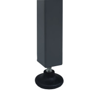Produktbild för Arbetsbänk svart 120x60x85 cm stål